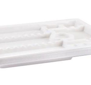 Clear white dental tray