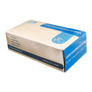 Blue max low powder latex gloves, 100 m